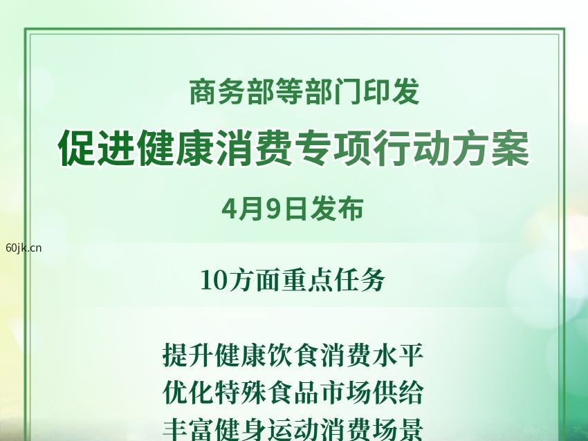 促进健康消费！这份方案明确10方面重点任务