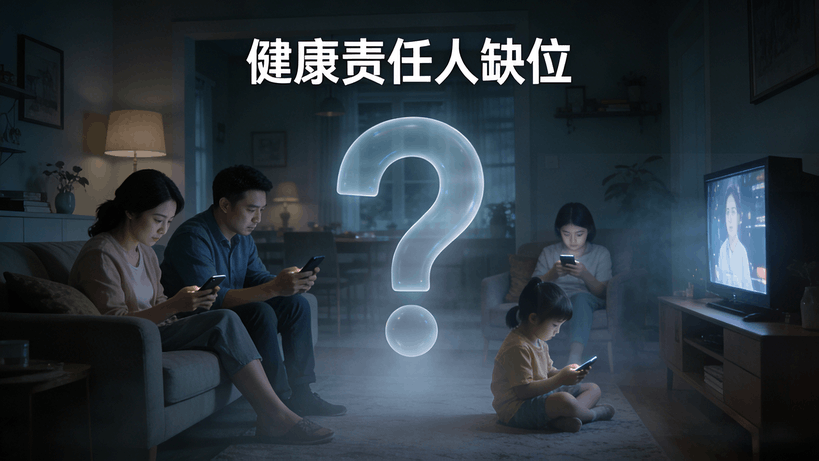 沉迷娱乐的现代家庭